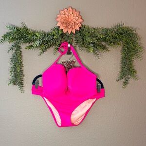 Victoria's Secret Hot Pink underwire bikini